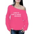 thumbnail image 1 of Awkward Styles Women's I Used To Sleep At Night Graphic Off Shoulder Tops Oversized Sweatshirt Hashtag Momlife, 1 of 4