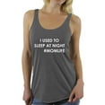 thumbnail image 1 of Awkward Styles Women's I Used To Sleep At Night Graphic Racerback Tank Tops Hashtag Momlife, 1 of 4