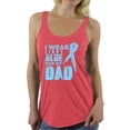 thumbnail image 1 of Awkward Styles Women's I Wear Light Blue for My Dad Graphic Racerback Tank Tops Prostate Cancer Awareness Ribbon, 1 of 4