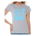 thumbnail image 1 of Awkward Styles Women's I Wear Light Blue for My Dad Graphic T-shirt Tops Prostate Cancer Awareness Ribbon, 1 of 4