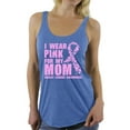 thumbnail image 1 of Awkward Styles Women's I Wear Pink for My Mom Graphic Racerback Tank Tops Breast Cancer Awareness, 1 of 4