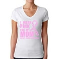 thumbnail image 1 of Awkward Styles Women's I Wear Pink for My Mom V-neck T-shirt Breast Cancer Awareness, 1 of 4
