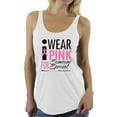 thumbnail image 1 of Awkward Styles Women's I Wear Pink for Someone Special Graphic Racerback Tank Tops Breast Cancer Awareness, 1 of 4