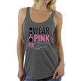 thumbnail image 1 of Awkward Styles Women's I Wear Pink for Someone Special Graphic Racerback Tank Tops Breast Cancer Awareness, 1 of 4