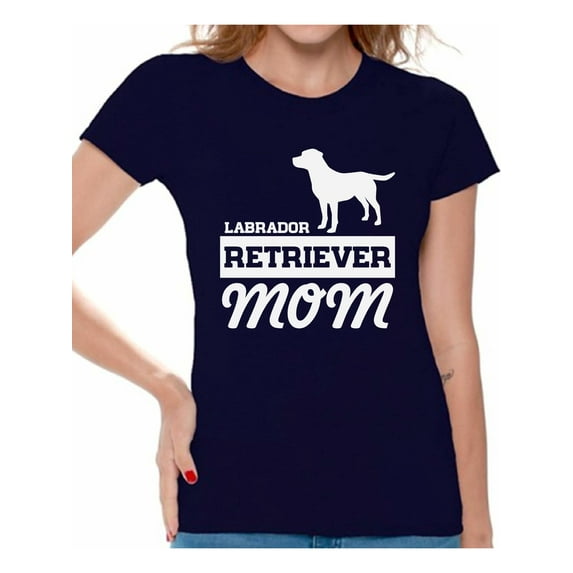 Awkward Styles Women's Labrador Retriever Mom Graphic T-shirt Tops Dog Mom