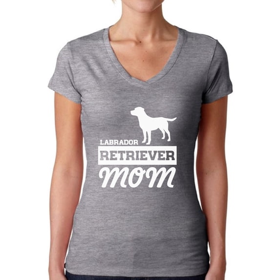 Awkward Styles Women's Labrador Retriever Mom V-neck T-shirt Dog Mom