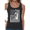 thumbnail image 1 of Awkward Styles Women's Lung Cancer Awareness Graphic Tank Tops White Ribbon, 1 of 4