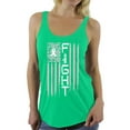thumbnail image 1 of Awkward Styles Women's Lung Cancer Distressed American Flag Graphic Racerback Tank Tops Fight White Ribbon, 1 of 4