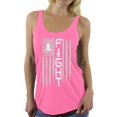 thumbnail image 1 of Awkward Styles Women's Lung Cancer Distressed American Flag Graphic Racerback Tank Tops Fight White Ribbon, 1 of 4