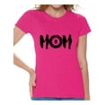 thumbnail image 1 of Awkward Styles Women's M-O-M Billards Sport Mom Mothering Graphic T-shirt Tops Black Billard Ball, 1 of 4