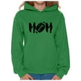 thumbnail image 1 of Awkward Styles Women's M-O-M Football Mom Graphic Hoodie Tops Black Sports Mother's Day Gift, 1 of 4