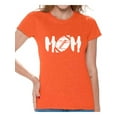 thumbnail image 1 of Awkward Styles Women's M-O-M Football Mom Graphic T-shirt Tops White Mother's Day Gift Sports Mom, 1 of 4