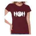 thumbnail image 1 of Awkward Styles Women's MOM Bowling Mothering Graphic T-shirt Tops White Gift Idea for Sport Moms, 1 of 4