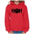 thumbnail image 1 of Awkward Styles Women's MOM Bowling Sport Mom Graphic Hoodie Tops Black Mother's Day Gift, 1 of 4