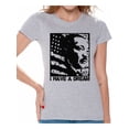 thumbnail image 1 of Awkward Styles Women's Martin Luther King Graphic T-shirt Tops American Flag Shirt, 1 of 4