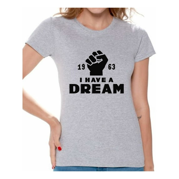 Awkward Styles Women's Martin Luther King Graphic T-shirt Tops I Have a Dream Shirt 1963