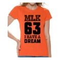 thumbnail image 1 of Awkward Styles Women's Martin Luther King Graphic T-shirt Tops I Have a Dream Shirt Black, 1 of 4