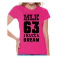 thumbnail image 1 of Awkward Styles Women's Martin Luther King Graphic T-shirt Tops I Have a Dream Shirt Black, 1 of 4