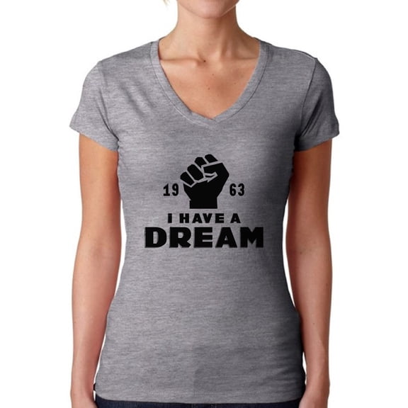 Awkward Styles Women's Martin Luther King V-neck T-shirt I Have a Dream Shirt 1963