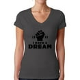 thumbnail image 1 of Awkward Styles Women's Martin Luther King V-neck T-shirt I Have a Dream Shirt 1963, 1 of 4