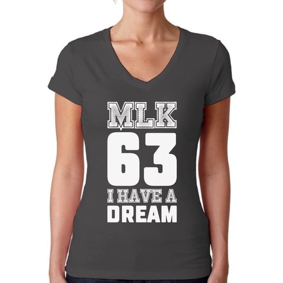 Awkward Styles Women's Martin Luther King V-neck T-shirt I Have a Dream Shirt