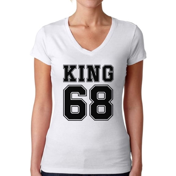 Awkward Styles Women's Martin Luther King V-neck T-shirt King 1968 Shirt