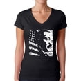 thumbnail image 1 of Awkward Styles Women's Martin Luther King V-neck T-shirt USA Flag Shirt, 1 of 4
