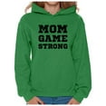 thumbnail image 1 of Awkward Styles Women's Mom Game Strong Mom's Graphic Hoodie Tops Black Cosmic, 1 of 4