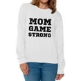 thumbnail image 1 of Awkward Styles Women's Mom Game Strong Mom's Graphic Sweatshirt Tops Black Cosmic, 1 of 4