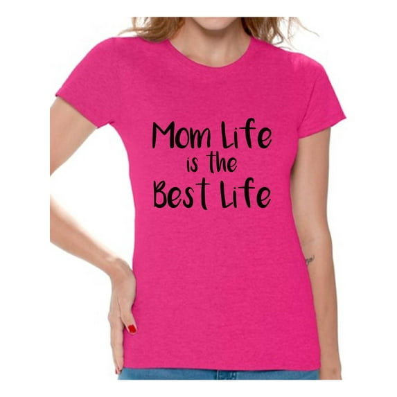 Awkward Styles Women's Mom Life Graphic T-shirt Tops The Best Life
