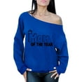 thumbnail image 1 of Awkward Styles Women's Mom Of The Year Graphic Off Shoulder Tops Oversized Sweatshirt For The Best Mother, 1 of 4