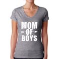 thumbnail image 1 of Awkward Styles Women's Mom of Boys Cute Motherhood V-neck T-shirt White Mother's Day, 1 of 4