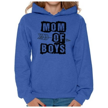 Awkward Styles Women's Mom of Boys Graphic Hoodie Tops Arrow Mother's Day Mom Life