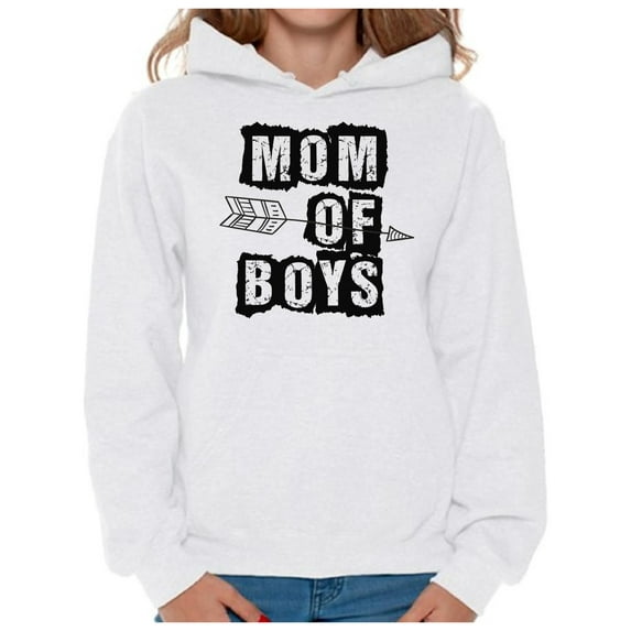 Awkward Styles Women's Mom of Boys Graphic Hoodie Tops Arrow Mother's Day Mom Life