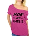 thumbnail image 1 of Awkward Styles Women's Mom of Girls Mothering Graphic Off Shoulder Tops T-shirt Black Arrow New Mom Mother's Day, 1 of 4