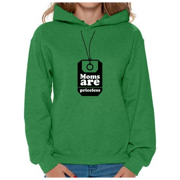 Awkward Styles Women's Moms Are Priceless Graphic Hoodie Tops Mothers Day Gift