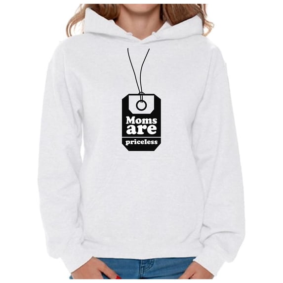 Awkward Styles Women's Moms Are Priceless Graphic Hoodie Tops Mothers Day Gift