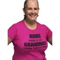 thumbnail image 1 of Awkward Styles Women's Moms Know A Lot Grandmas Know Everything Graphic T-shirt Tops Mother's Day Gift, 1 of 5