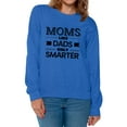 thumbnail image 1 of Awkward Styles Women's Moms Like Dads Only Smarter Graphic Sweatshirt Tops Black Gift for Mom, 1 of 4