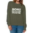 thumbnail image 1 of Awkward Styles Women's Moms Like Dads Only Smarter Graphic Sweatshirt Tops White Mothers Day, 1 of 4