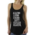 thumbnail image 1 of Awkward Styles Women's Mother Amazing Loving Strong Happy Graphic Racerback Tank Tops Mother's Day Gift, 1 of 4