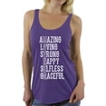 thumbnail image 1 of Awkward Styles Women's Mother Amazing Loving Strong Happy Graphic Racerback Tank Tops Mother's Day Gift, 1 of 4