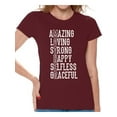 thumbnail image 1 of Awkward Styles Women's Mother Amazing Loving Strong Happy Graphic T-shirt Tops Mother's Day Gift, 1 of 4