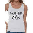 thumbnail image 1 of Awkward Styles Women's Mother Of Cats Fun Graphic Tank Tops Pet Lover Gift, 1 of 4