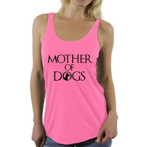 Awkward Styles Women's Mother Of Dogs Fun Graphic Racerback Tank Tops Pet Lover Dog Mom