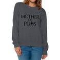 thumbnail image 1 of Awkward Styles Women's Mother Of Pugs Graphic Sweatshirt Tops Pet Loving Mom, 1 of 4