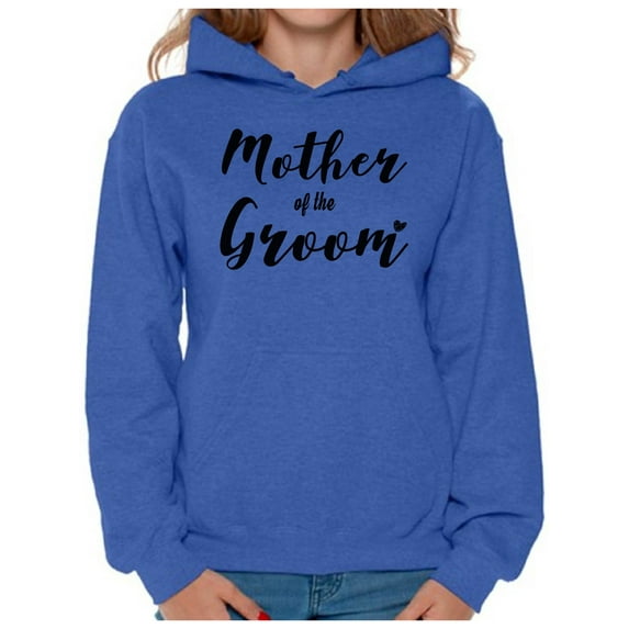 Awkward Styles Women's Mother Of The Groom Proud Mom`s Graphic Hoodie Tops Wedding Day
