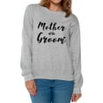 thumbnail image 1 of Awkward Styles Women's Mother Of The Groom Proud Mom`s Graphic Sweatshirt Tops Wedding Day, 1 of 4