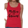 thumbnail image 1 of Awkward Styles Women's Mother Of The Groom Proud Mom`s Graphic Tank Tops Wedding Day, 1 of 4