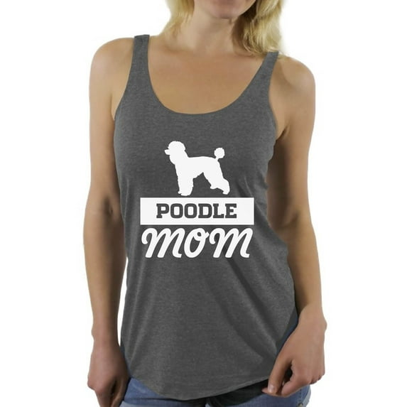 Awkward Styles Women's Poodle Mom Dog Lover Graphic Racerback Tank Tops